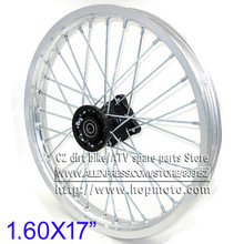 Передние диски 1,60x17 дюймов, алюминиевый сплав, диск, колесные диски 1,60x17 дюймов для KLX CRF Kayo Apollo BSE Pit Bike Dit Bike 2024 - купить недорого