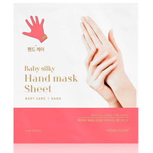 HOLIKA, Детская шелковая маска для рук, корейская косметика, отшелушивающая сглаживающая восстанавливающая маска для рук 2024 - купить недорого