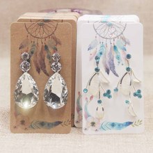 200pcs Display Jewelry Earring Card Special Gift Price Tag Hot Selling Mystorious Style Rectangle Display Earring Packaging5x9cm 2024 - buy cheap