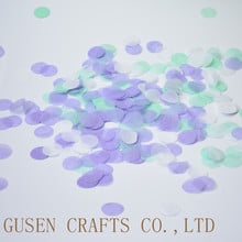 Mint Green light purple White Paper Circle Confetti for Kids Birthday Party Decoration Supplies 2500pcs 2024 - buy cheap