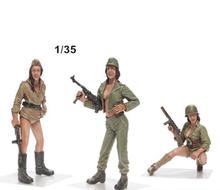 1/35 Resin Figure Building Kit Military Girls 2024 - buy cheap