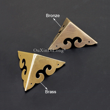 Retro 50PCS European Antique Brass Furniture Corner Protectors Jewelry Gift Wooden Box Angle Protectors Decorative Hardware 2024 - buy cheap