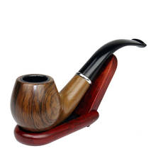 Classic Wood Grain Resin Pipe Chimney Filter Long Smoking Pipes Tobacco Pipe Cigar Gifts Narguile Gift Grinder Smoke Mouthpiece 2024 - buy cheap