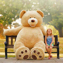 [Funny] 340cm America bear Stuffed animal teddy bear cover plush soft toy doll pillow cover(without stuff) kids baby adult gift 2024 - buy cheap