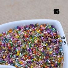 16g 1000pcs 2*3mm Mix Color Silver Lined Tube Loose Spacer Beads Cezch Glass Seed Beads Handmade Jewelry Make DIY Garment Bead 2024 - buy cheap