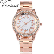 Vansvar Top Brand Watch Quartz Stainless Steel Band Women's Watches Marble Strap Mens Gold Watch Analog Wristwatches reloj mujer 2024 - buy cheap