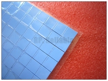 1500x 15mm*15mm*0.5mm Soft  Silicone Thermal Pads mat for PC Laptop VGA GPU Chipset IC Heatsink heat Conductive Blue 2024 - buy cheap