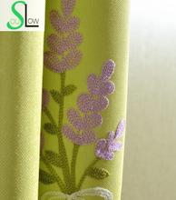 Шторы с вышивкой в виде одуванчика Slow Soul, фиолетовые, синие, зеленые, розовые тюлевые шторы для гостиной, кухни, спальни 2024 - купить недорого