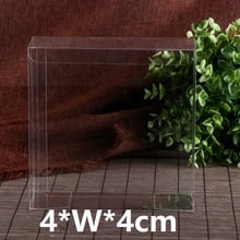 4xWx4 cm Transparent Waterproof Wedding Party Favors Boxes Clear PVC Candy Boxes Plastic PVC Cake Boxes Food Gift Packing 2024 - buy cheap