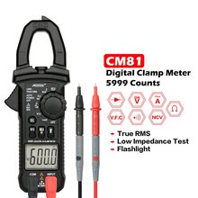 MESTEK CM81 medidor de pinza Digital valores eficaces verdaderos multímetro 5999 recuentos AC/DC Volt Amp Ohm LowZ probador de diodos NCV con linterna a la venta 2024 - compra barato