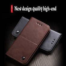 AMMYKI Perfect design best feel rare Black button phone flip leather back cover 5.7'For Huawei Honor 8 Lite case 2024 - buy cheap