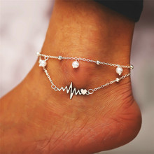 Miss JQ New Arrival 2019 Silver Color Anklet For Women Fashion Bohemian Beach Jewelry Accessories foot bracelet enkelband 2024 - buy cheap