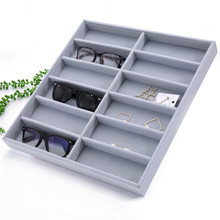 Caja organizadora de escritorio para gafas, accesorios de gafas de sol, escaparate, almacenamiento, 12 pares 2024 - compra barato