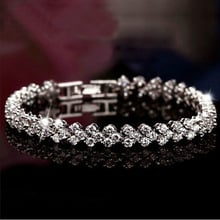 Sparkling Bracelet  White Gold Filled Womens Chain Bracelet Gift 2024 - buy cheap