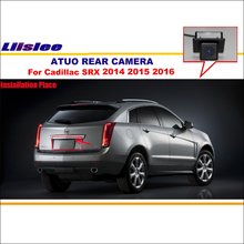 Câmera de visão traseira para cadillac srx 2014-2016 com buraco reverso hd ccd rca ntst pal 2024 - compre barato