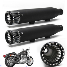 Motorcycle Slip-On Exhaust Muffler Pipe For Harley Sportster 883 1200 Forty Eight Seventy Two Iron 883 2024 - купить недорого