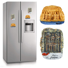 Египет Джордан/Петра руины смолы наклейки на холодильник креативная трехмерная Магнитная коллекция 2024 - купить недорого