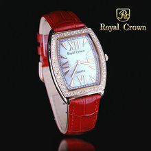 Элегантные женские часы, мужские часы, японские кварцевые часы, пара часов, модный кожаный браслет для влюбленных, подарок для девушки на день рождения, Королевская корона, коробка 2024 - купить недорого