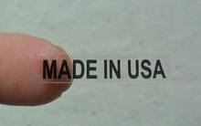 Бесплатная доставка, прозрачные наклейки, сделанные в США, 6x28 мм 2024 - купить недорого