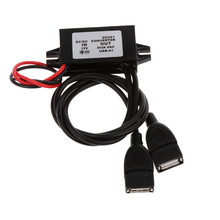 12v para 5v 3a 15w dc conversor módulo buck regulador de fornecimento de energia para carregador automotivo saída usb dupla/gps/mp3/mp4 etc 2024 - compre barato