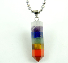 Colgante de piedra Natural de 7 Chakras, cristal de cuarzo, turquesa, lapislázuli, Ojo de Tigre, Cruz, fabricación de joyas diy, accesorios para collar 2024 - compra barato