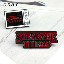 GDHY Enamel STRANGER THINGS Television Brooch Horror Television Red Character Indicator Enamel Pin Backpack Badge Gothic Jewelry 2024 - buy cheap