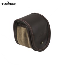 Tourbon Retro Fishing Accessories Canvas Fishing Reel Bag Storage Reel Case Classic Fly Fishing Coil Game Pouch 2024 - buy cheap