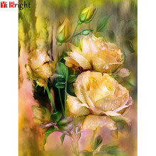 Square Diamond 5D DIY Diamond Painting Flowers Embroidery Cross Stitch Rhinestone Mosaic Painting Decor XY1 2024 - buy cheap