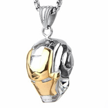 Heavy Big Men's Jewelry Silver color Iron Man 316L Stainless Steel Pendant Cool 2024 - buy cheap