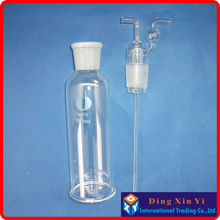 (2 unids/lote) Envío Gratis 500 ml de vidrio de laboratorio lavado de Gas botella drechsel recto forma tubo 500 ml 2024 - compra barato