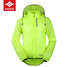 New Santic Mens Breathable Cycling Raincoat Waterproof MTB Mountain Road Bike Jerseys Anti-UV Quick Dry Jacket Bicycle Clothing 2024 - buy cheap