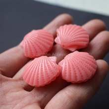 (5 pieces/lot) 25mm Artificial Coral Shell beads Cabochon Fashion Beads Pink for Jewelry making 2024 - buy cheap