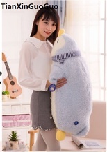 large 80cm cartoon blue penguin plush toy soft doll sleeping pillow Valentine's Day gift w2555 2024 - buy cheap