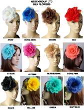 NEW FREE SHIPPING. 16cm silk flower for sinamay hat sinamay fascinator and hair accessory,with brooch pin hair clip,12 colors 2024 - buy cheap