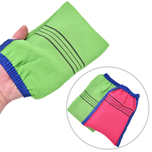 1 PC Shower Spa Exfoliator Two-sided Bath Glove Body Cleaning Scrub Mitt Rub Dead Skin Removal Bathroom Products Random Color 2024 - buy cheap