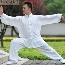 Новая Китайская традиционная элегантная повседневная одежда Тай Чи шелковая белая форма Тай Чи модная женская одежда Тай Чи AA032 2024 - купить недорого