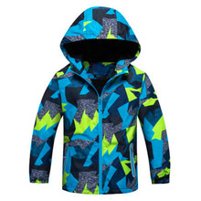 Windproof Full Sleeve Plus Size Boys Coat Camouflage Hooded Cartoon Sport Clothing Waterproof Hot Sale Children Skiing Jackets 2024 - buy cheap