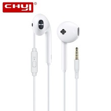 3.5mm Wired Earphone Stereo Music Earphones Earpiece Volume Control Earbuds Hands-Free Headset With Mic For Iphone Andriod Phone 2024 - buy cheap