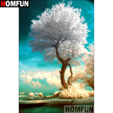 HOMFUN Full Square/Round Drill 5D DIY Diamond Painting "Tree scenery" Embroidery Cross Stitch 3D Home Decor A10952 2024 - buy cheap