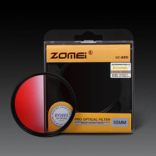 Zomei 52mm 55mm 58mm 62mm 67mm 72mm 77mm 82mm Optical Gradual Filter Graduated Red Filter for Canon Nikon DSLR Camera Lens 2024 - buy cheap