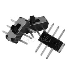 C18 novo mini interruptor de alternância, 50 pçs, 6 pinos, smd, pcb, 2 posições, dpdt, smt vertical 2024 - compre barato