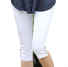 Pantalones elásticos de cintura alta para mujer, calzas informales de colores caramelo, cómodos, de talla grande 2024 - compra barato