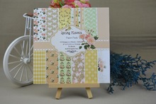 Бумажный набор для скрапбукинга с птицами/цветами/бабочками, 24 листа, бумажный фон ручной работы 2024 - купить недорого