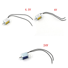 Mini válvula de solenoide eléctrica de 3 vías, salida de Gas de aire de salida de 2 posiciones, DC 4,5 V/6V/24V 2024 - compra barato