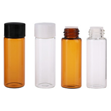 Многоразовая стеклянная бутылка для эфирных масел, 5 мл, косметический контейнер, пластиковая крышка, пустая пробка для эфирных масел с отверстием, 50 шт./лот 2024 - купить недорого
