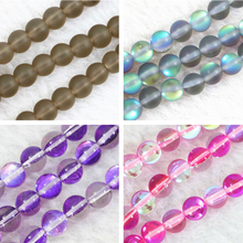 Free shipping electroplate multicolor crystal glass quartz stone 8mm round jewelry loose beads spacer accessories 15inch B974 2024 - buy cheap