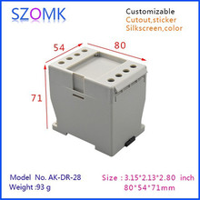 1 piece,  szomk new enclosure for electronics plastic din control box 88*88*16mm plc din rail enclosure box junction housing 2024 - buy cheap