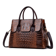 SGARR Fashion PU Leather Handbag Women Crocodile Patten Shoulder Bag Large Capacity Ladies Crossbody Bags Casual Female Tote Bag 2024 - buy cheap