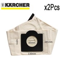 2 peças de bolsas de poeira de pano laváveis para aspirador de pó karcher wd3 mv3 se4001 a2299 k2201 f k2150 peças sobressalentes de aspirador de pó 2024 - compre barato