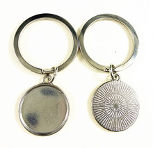 10pcs/lot  Key ring Base Fit Dia 20 mm Glass Cabochons Cameo Settings Tray DIY Jewelry Key chain making 2024 - buy cheap